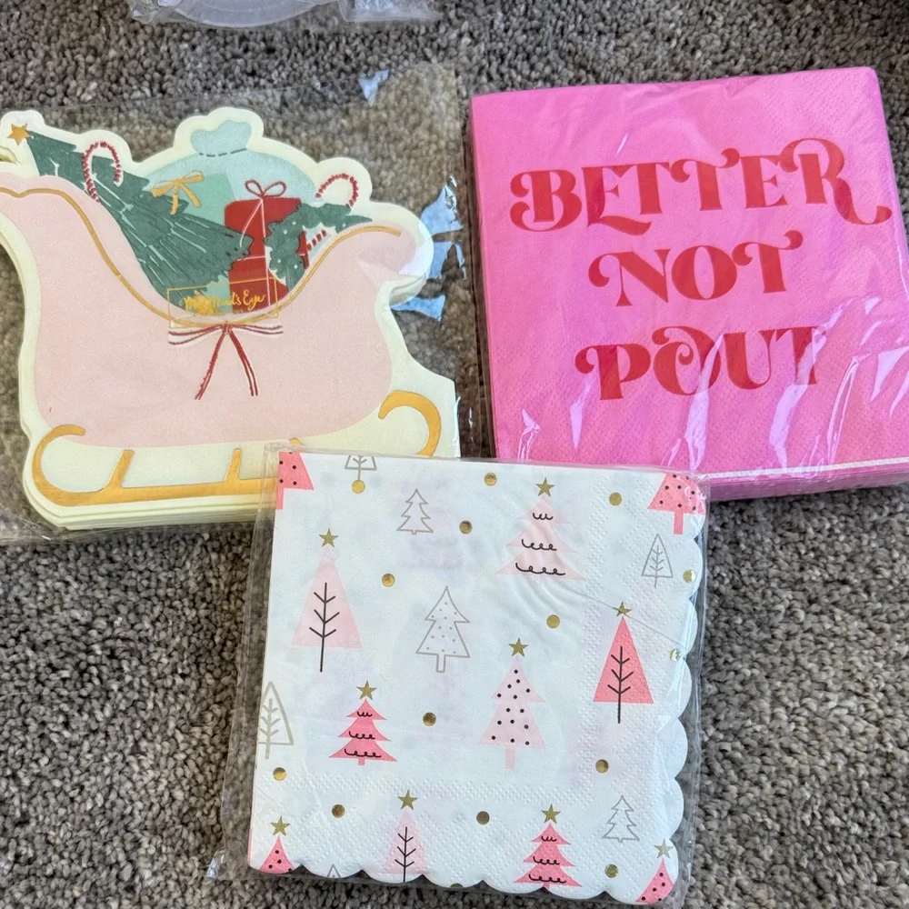 Holiday Party Plate and Napkin Kit